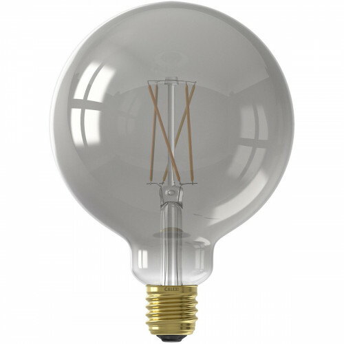 CALEX - LED Lamp - Globe - Smart LED G125 - E27 Sockel - Dimmbar - 7W - Anpassbare Lichtfarbe - Grau