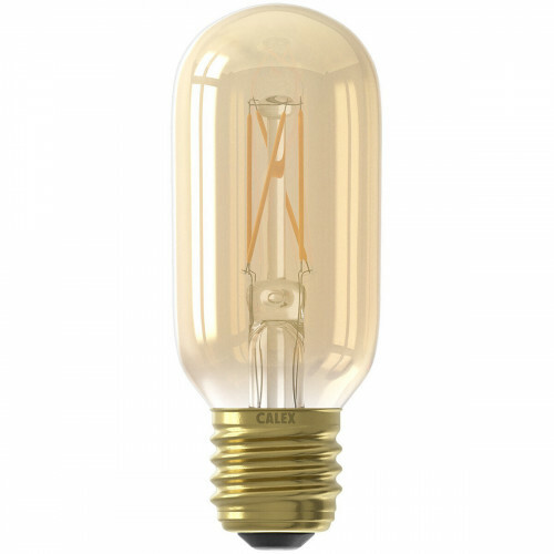 CALEX - LED Lampe - LED Röhrenlampe - Filament T45 - E27 Sockel - Dimmbar - 4W - Warmweiß 2100K - Bernstein