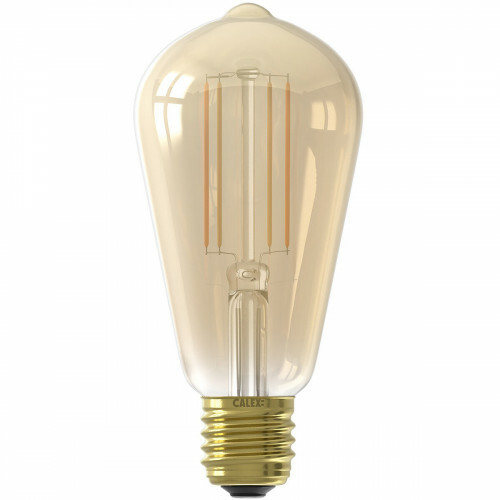 CALEX - LED Lamp - Smart LED ST64 - E27 Sockel - Dimmbar - 7W - Anpassbare Lichtfarbe - Gold