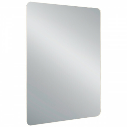 LED Badezimmerspiegel - Trion Elora - 18W - Anpassbare Lichtfarbe - Spritzwassergeschützt IP44 - Ein/Aus Schalter - Rechteckig - Ø60cm