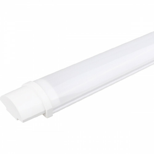 LED Batten - Aigi Tynom - 40W - Wasserdicht IP65 - Tageslicht 6000K - Mattweiß - Kunststoff - 120cm