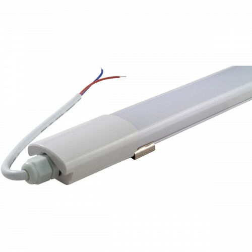 LED TL Feuchtraumleuchte - LED Balken - Prixa Blin - 18W - Wasserdicht IP65  - Kaltweiß 6500K - Kunststoff - 60cm