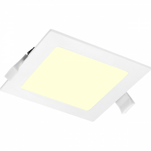 LED Downlight Slim Pro - Aigi Suno - Einbau Quadratisch 12W - Warmweiß 3000K - Mattweiß - Kunststoff