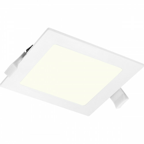 LED Downlight Slim Pro - Aigi Suno - Einbau Quadratisch 9W - Universalweiß 4000K - Mattweiß - Kunststoff