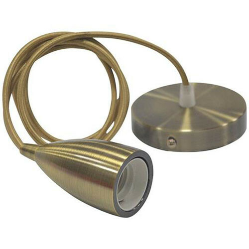 LED Hängelampe - Edysa - Industrie Design - Rund - Matt Bronze Aluminium - E27