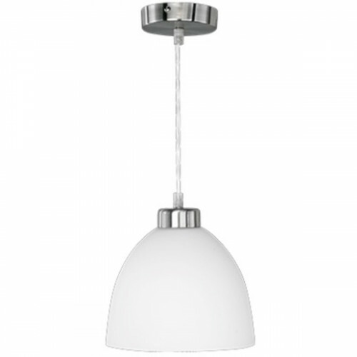 LED Hanglamp - Trion Dolina - E27 Sockel - 1-flammig - Rund - Matt Chrom - Aluminium