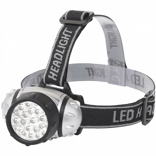 LED Stirnlampe - Aigi Slico - Wasserdicht - 50 Meter - Schwenkbar - 23 LEDs - 1.1W - Silber | Ersetzt 9W