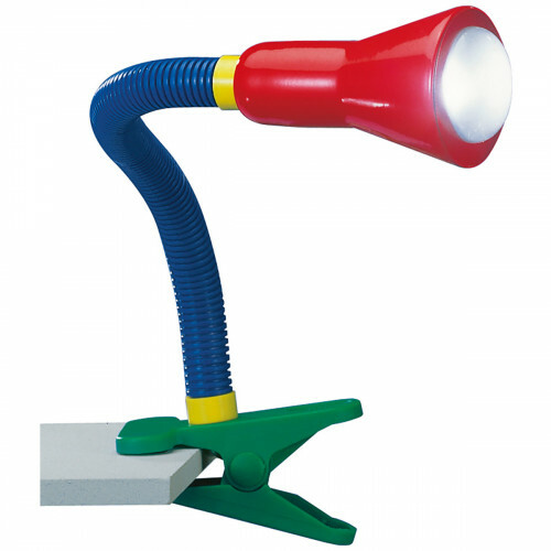LED Klemmleuchte - Trion Fexy - E14 Sockel - Mehrfarbig - Kunststoff