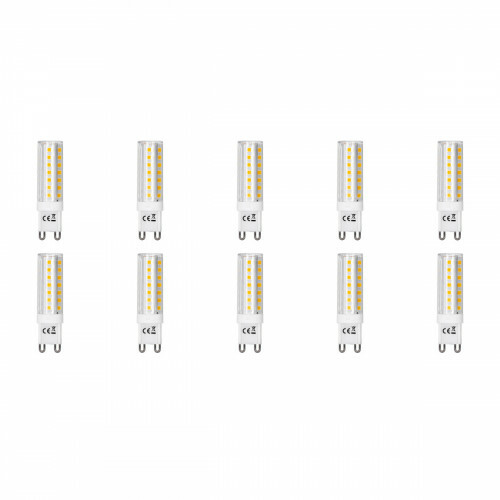 LED Lampe 10er Pack - Aigi - G9 Sockel - 5W - Warmweiß 3000K | Ersetzt 45W