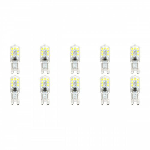 LED Lamp 10er Pack - Aigi Yvona - G9 Sockel - 2.5W - Tageslicht 6500K - Mattweiß - Kunststoff