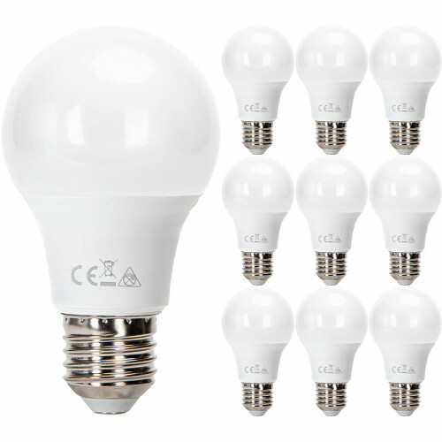 LED Lampe 10er Pack - E27 Sockel - 8W - Warmweiß 3000K