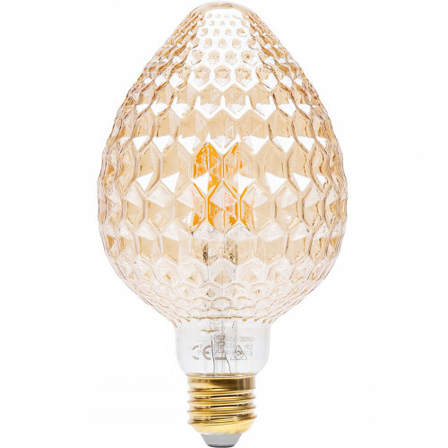 LED-Lampe - Aigi Glow Strawberry - E27 Fassung - 4W - Warmweiß 1800K - Bernstein