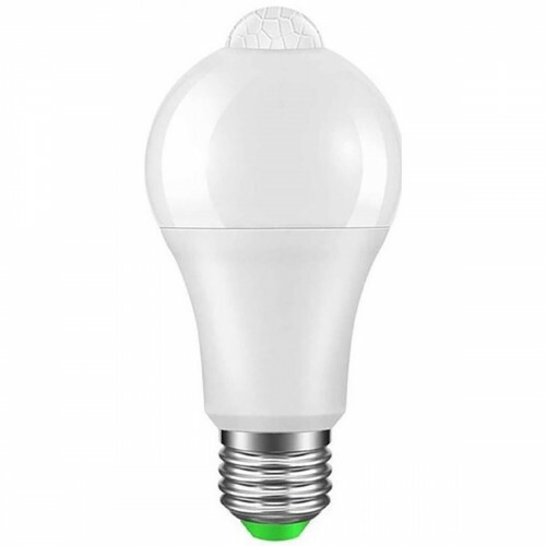 LED-Lampe mit Bewegungssensor - Aigi Linido - A60 - E27-Fassung - 6W - Kaltweiß 6500K