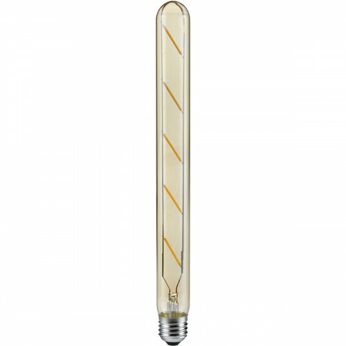 LED Lamp - Filament - Trion Stybon - E27 Sockel - 4W - Warmweiß 2700K - Bernstein - Aluminium