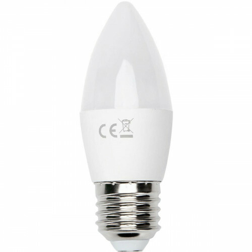 LED-Lampe - Smart LED - Aigi Exona - Bulb C37 - 5W - E27 Fassung - Wifi LED - RGB + Anpassbare Lichtfarbe - Mattweiß - Glas