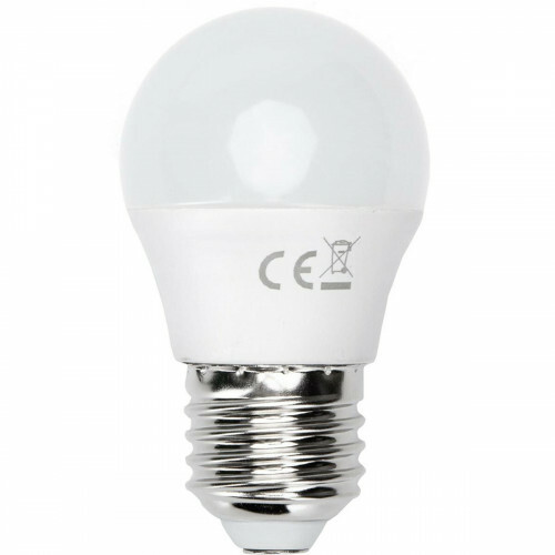 LED-Lampe - Smart LED - Aigi Exona - Bulb G45 - 5W - E27 Fassung - Wifi LED - RGB + Anpassbare Lichtfarbe - Mattweiß - Glas