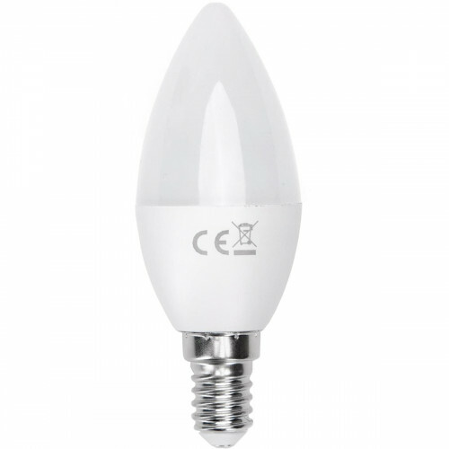 LED-Lampe - Smart LED - Aigi Kiyona - Bulb C37 - 7W - E14 Fassung - Wifi LED - RGB + Anpassbare Lichtfarbe - Mattweiß - Glas