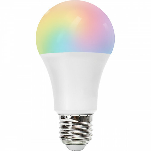 LED-Lampe - Smart LED - Aigi Lexus - Bulb A60 - 9W - E27 Fassung - Wifi LED + Bluetooth - RGB + Anpassbare Lichtfarbe - Mattweiß - Kunststoff
