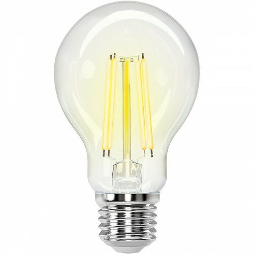 LED-Lampe - Smart LED - Aigi Rixona - Glühbirne A60 - 6W - E27 Fassung - WLAN-LED + Bluetooth - Anpassbare Lichtfarbe - Transparent Klar - Glas