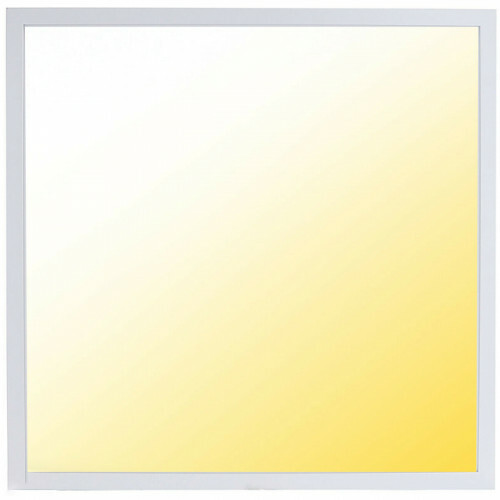 LED Panel - Aigi Hyron - 62x62 - Anpassbare Lichtfarbe CCT - 40W - Einbau - Quadrat - Mattweiß - Aluminium - Flimmerfreies