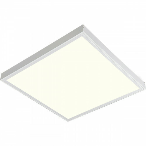 LED Panel - Aigi Limno Slim - 60x60 - Universalweiß 4200K - 32W - Smart LED - Dimmbar - Aufputz - Quadratisch - Matt Weiß - Flimmerfrei