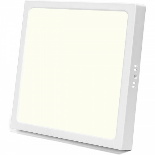 LED Panel - Downlight - Aigi - Neutralweiß 4000K - 24W - 30x30 - Aufbau - Quadrat - Weiß - Flimmerfrei