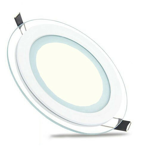 LED Downlight Slim - Einbau Rund 12W - Universalweiß 4200K - Mattweiß Glas - Ø160mm