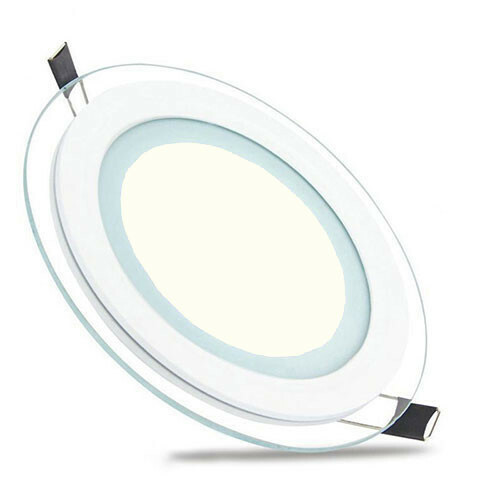 LED Downlight Slim - Einbau Rund 6W - Universalweiß 4200K - Mattweiß Glas - Ø96mm