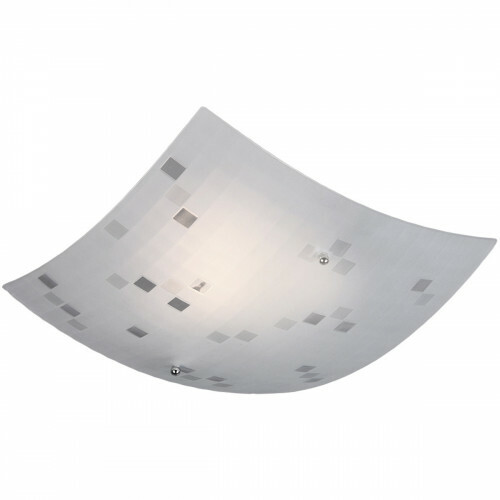 LED Deckenleuchte - Trion Colmino - E27 Sockel - 1-flammig - Quadratisch - Mattweiß - Aluminium
