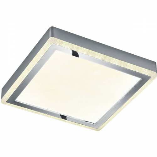 LED Deckenleuchte - Deckenbeleuchtung - Trion Slodan - 20W - Anpassbare Lichtfarbe - Quadratisch - Mattweiß - Kunststoff