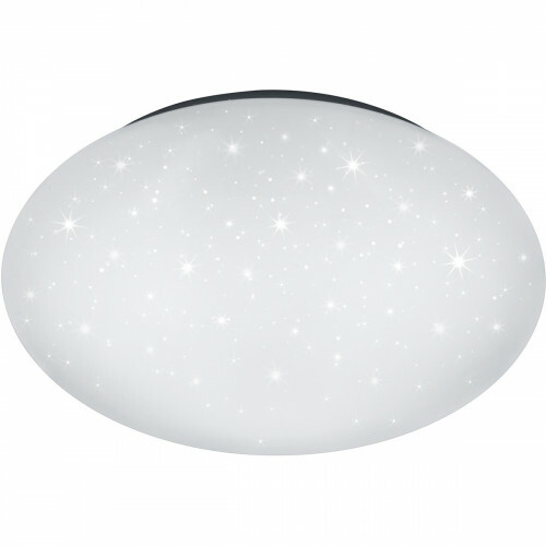 LED Deckenleuchte - Trion Hakura - 46W - Natur Weiß 4000K - Dimmbar - Sternenlicht - Rund - Matt Weiß - Kunststoff