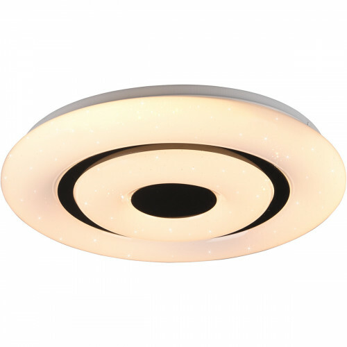 LED Deckenlampe WiZ - Smart LED - Trion Rinolo - 16.5W - Anpassbare Lichtfarbe - Smarte LED - Dimmbar - Matt Weiß - Kunststoff