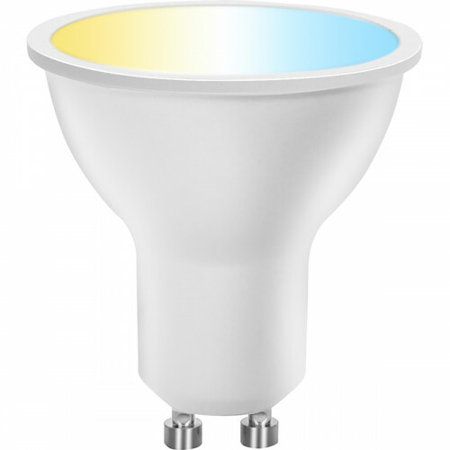 LED Spot - Smart LED - Aigi Lexus - 6W - GU10 Fassung - Wifi LED + Bluetooth - Anpassbare Lichtfarbe - Matt Weiß - Kunststoff