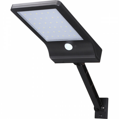 LED Straßenlaterne Solar - Straßenbeleuchtung - Aigi Sinwy - Solarenergie - 2.3W - Kaltweiß 6500K - Wasserdicht IP65 - Mattschwarz - Kunststoff