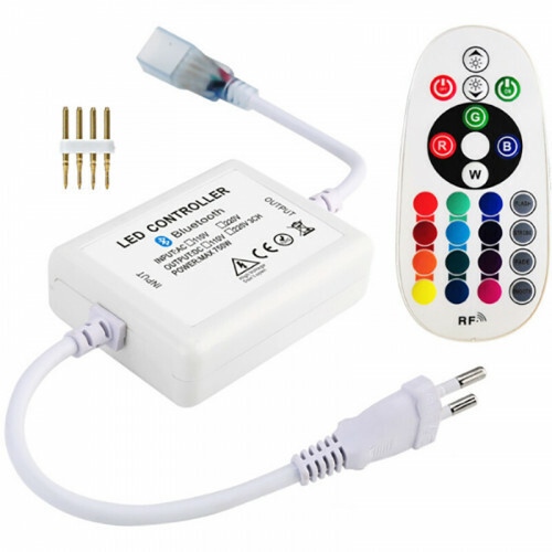 LED Streifen Fernbedienungsset - Smart Slimme RGB Controller - 720W - RGB - Dimmbar - 230V