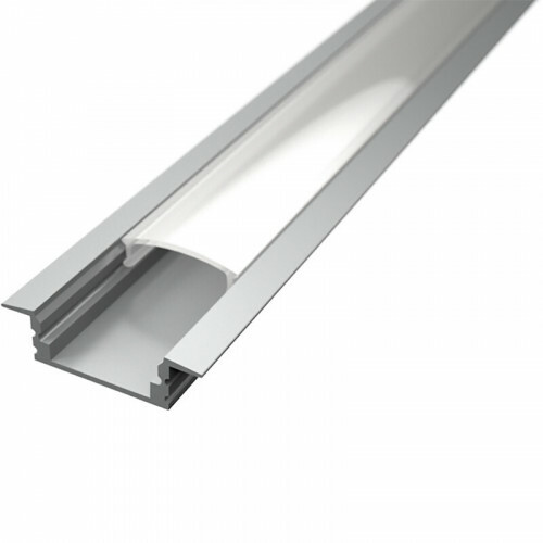 LED Streifen Profil - Delectro Profi - Aluminium - 1 Meter - 25x7mm - Einbau