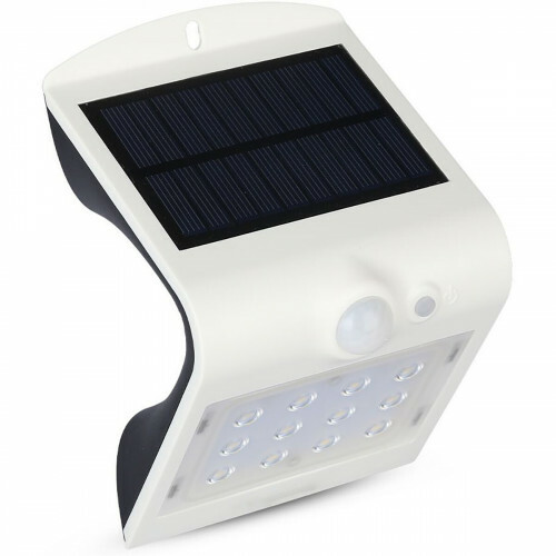 LED Gartenbeleuchtung - Außenleuchte - Viron Ascin - Solarenergie - Bewegungssensor - 1.5W - Neutralweiß 4000K - Mattweiß - Kunststoff
