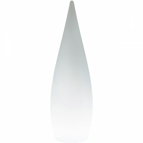 LED Gartenbeleuchtung - Stehlampe - Trion Palina - 4.5W - Warmweiß 3000K - RGBW - Dimmbar - Oval - Matt Weiß - Kunststoff
