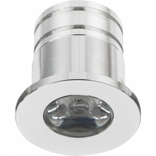 LED Veranda Spot Leuchten - 3W - Universalweiß 4000K - Einbau - Rund - Silber - Aluminium - Ø31mm