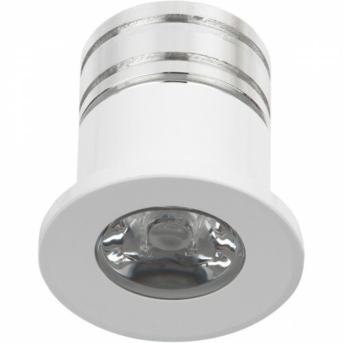 LED Veranda Spot Leuchten - 3W - Warmweiß 3000K - Einbau - Rund - Mattweiß - Aluminium - Ø31mm