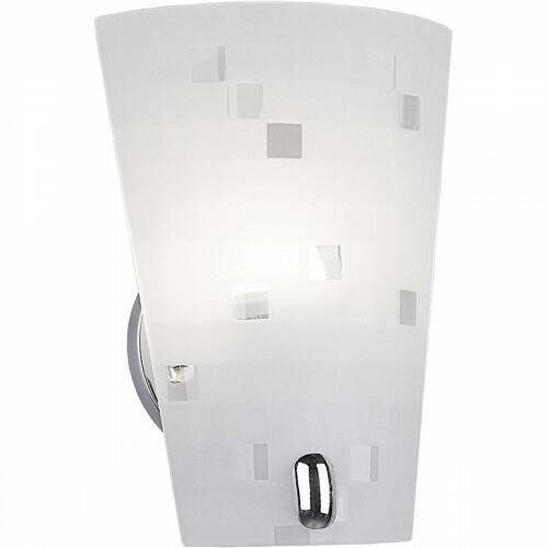 LED Wandlampe - Wandleuchte - Trion Colmino - E27 Sockel - Rechteckig - Matt Chrom - Aluminium