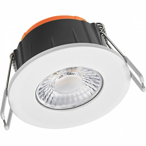 LEDVANCE - LED Spot - Einbaustrahler - Combo Fix - Anpassbare Leistung - Anpassbare Lichtfarbe - Wasserdicht IP65 - Weiß - Aluminium - Rund