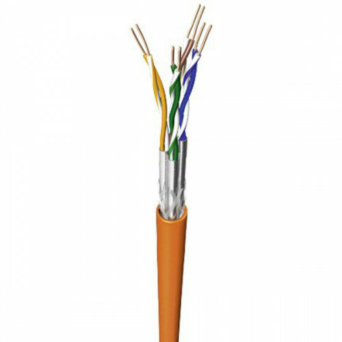 Netzwerkkabel - Priso Cata - Cat7 UTP Box - 100 Meter - Steifer Kern - Kupfer - Orange