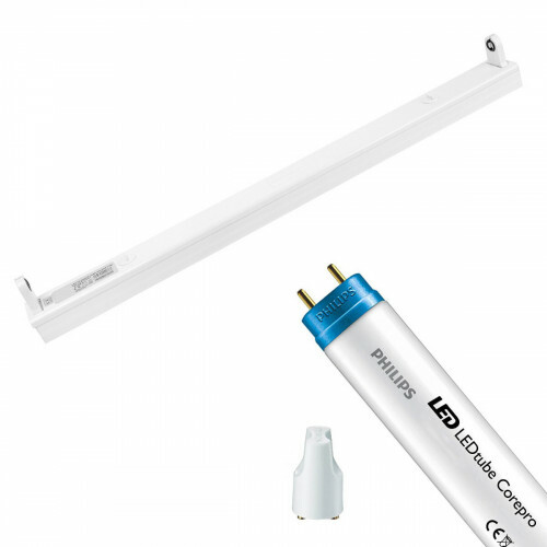 PHILIPS - LED TL Leuchtstofflampe T8 mit Leuchtstofflampe - CorePro LEDtube EM 840 - Aigi Dybolo - 60cm 1er - 8W - Universalweiß 4000K | Ersetzt 18W