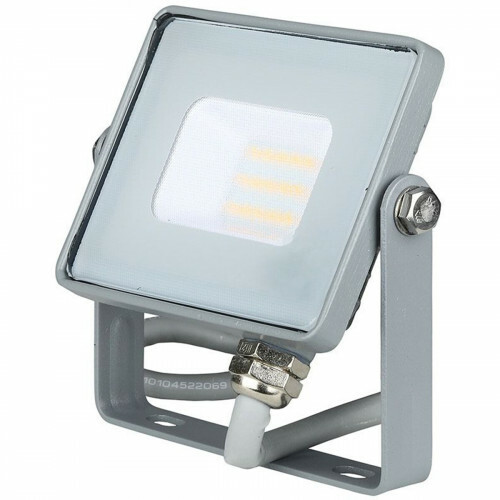 SAMSUNG - LED Baustrahler 10 Watt - LED Fluter - Viron Dana - Tageslicht 6400K - Matt Grau - Aluminium