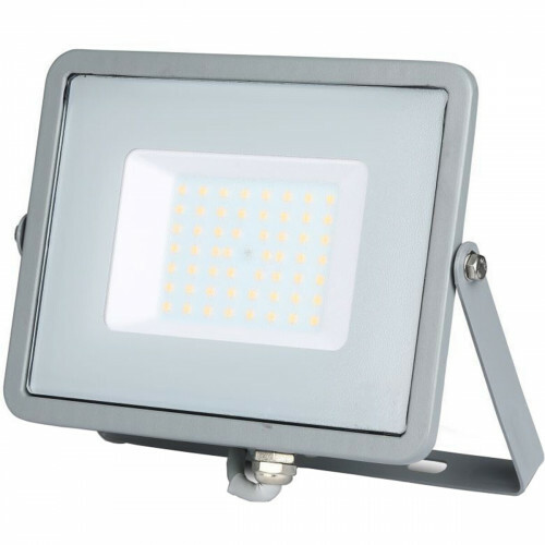 SAMSUNG - LED Baustrahler 50 Watt - LED Fluter - Viron Dana - Tageslicht 6400K - Matt Grau - Aluminium