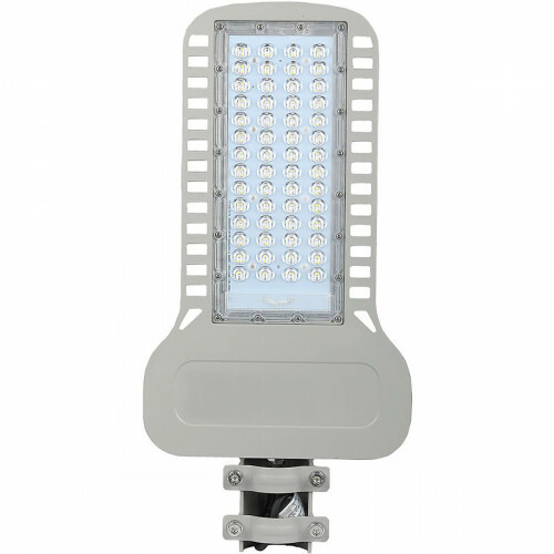 SAMSUNG - LED Straßenbeleuchtung Slim - Viron Unato - 100W - Tageslicht 6400K - Wasserdicht IP65 - Matt Grau - Aluminium