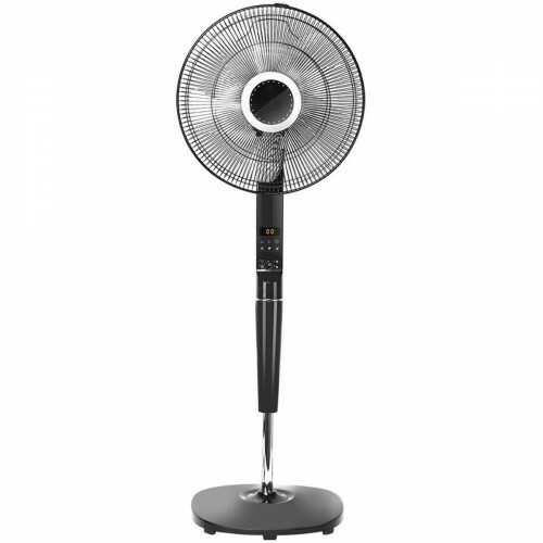 Ventilator - Aigi Lanim - Standventilator - Stehend - Rund - Matt Schwarz - Kunststoff