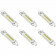 CALEX - LED Lamp 6 Pack - R7S Fitting - 4W - Warm Wit 3000K - Dimbaar - Glas