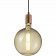 LED Lamp - Filament - Trion Globin - E27 Fitting - 4W - Warm Wit 3000K - Rookkleur - Glas